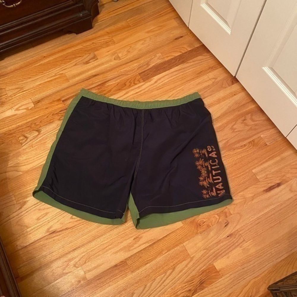Nautica bathing suit Green & Navy Size 4X - Picture 1 of 6